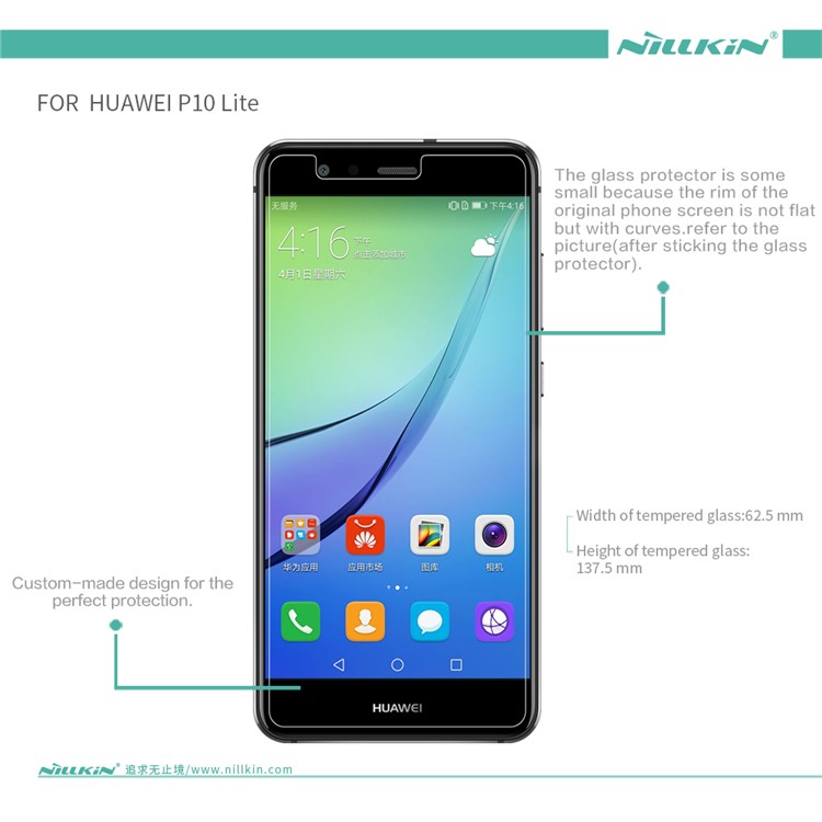 NILLKIN Amazing H+PRO for Huawei P10 Lite Tempered Glass Screen Protector Nanometer Anti-Explosion-12