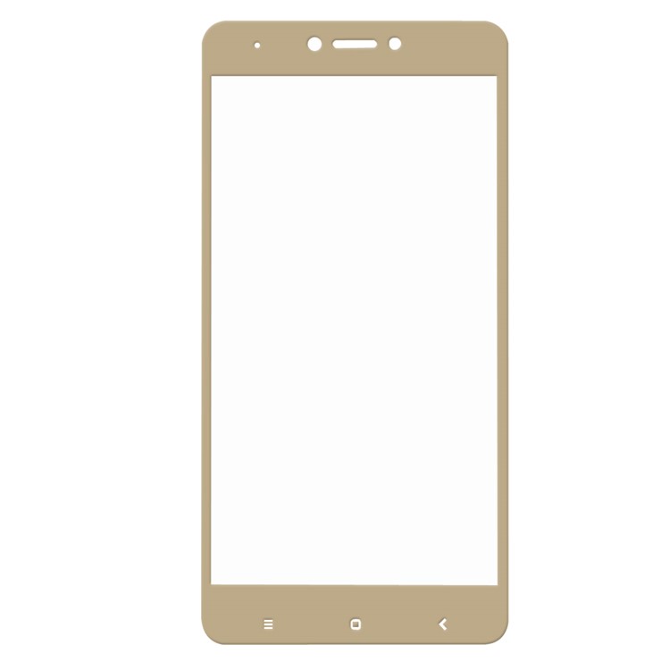 HAT PRINCE Tempered Glass Screen Protector Film Cover for Xiaomi Redmi Note 4X 0.26mm 9H 2.5D Arc Edge - Gold-3