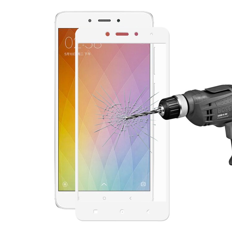 HAT PRINCE Tempered Glass Screen Protector Shield Film for Xiaomi Redmi Note 4 0.26mm 9H 2.5D Arc Edge - White-1