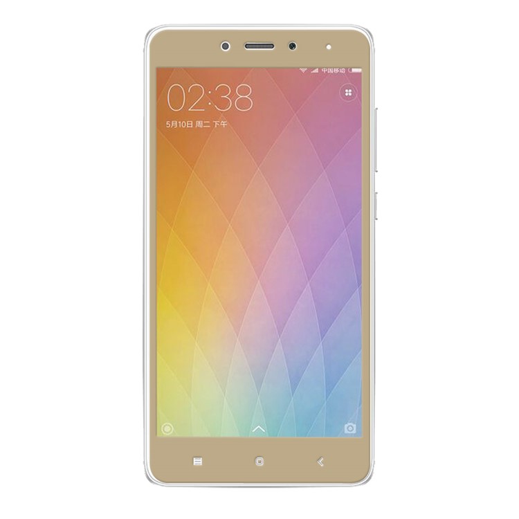 HAT PRINCE Tempered Glass Screen Protector Film Cover for Xiaomi Redmi Note 4 0.26mm 9H 2.5D Arc Edge - Gold-2