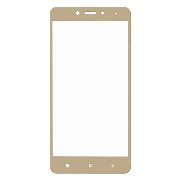 HAT PRINCE Tempered Glass Screen Protector Film Cover for Xiaomi Redmi Note 4 0.26mm 9H 2.5D Arc Edge - Gold-3