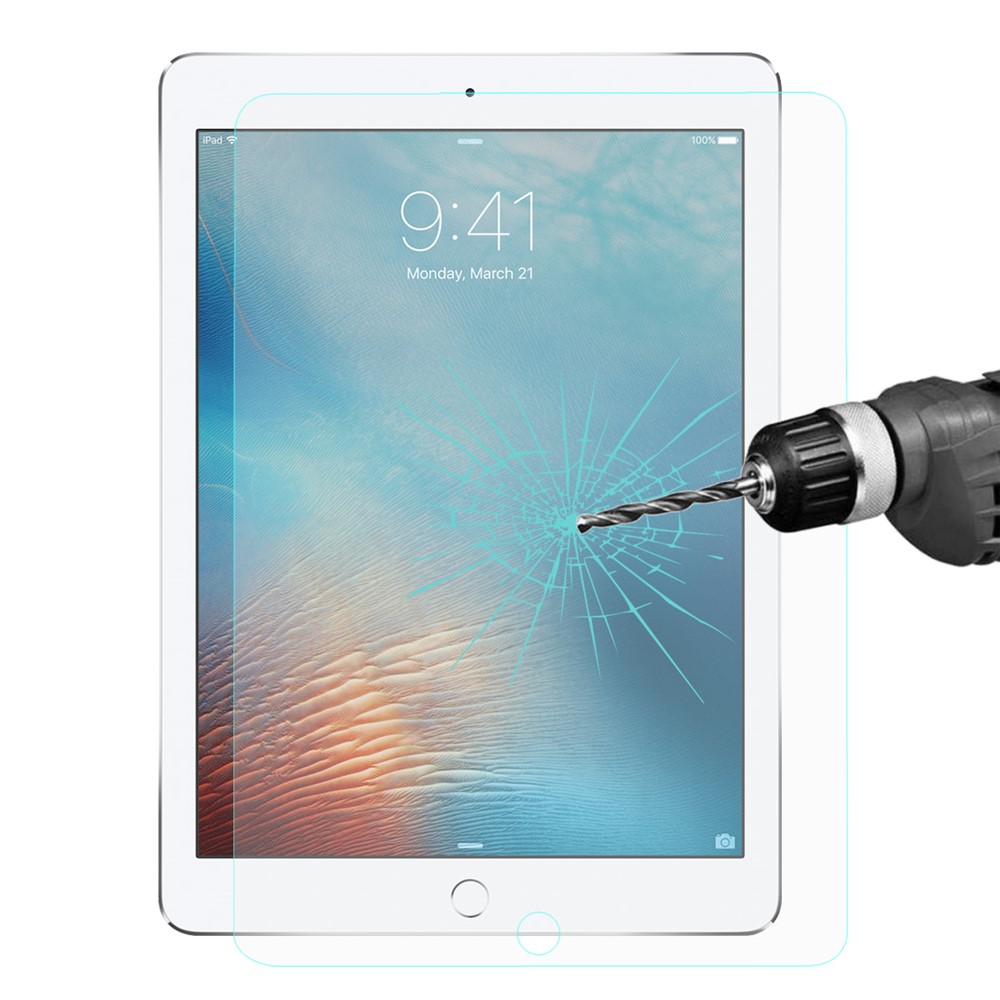 HAT PRINCE for iPad 9.7-inch (2017) Tempered Glass Screen Protector 0.33mm 9H 2.5D Arc Edge-1