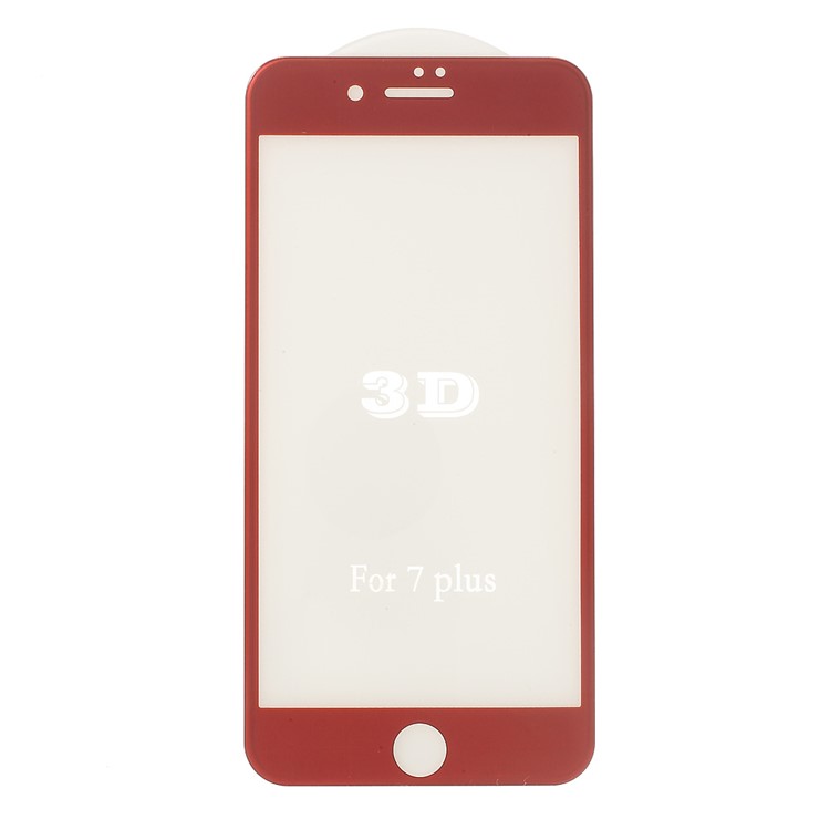 3D Full Covered Screen Tempered Glass Protector Guard Film for iPhone 7 4.7 inch - Red-1