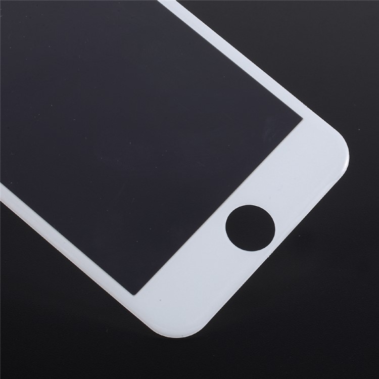 For iPhone 6s Plus/6 Plus Carbon Fiber Arc Edge Anti-blue-ray Full Coverage Tempered Glass Screen Protector - White-4