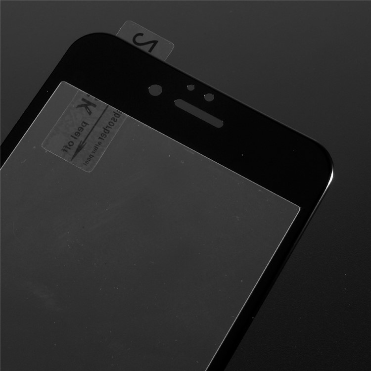 Full Coverage Carbon Fiber Arc Edge Anti-blue-ray Tempered Glass Screen Protector for iPhone 6s Plus/6 Plus - Black-3