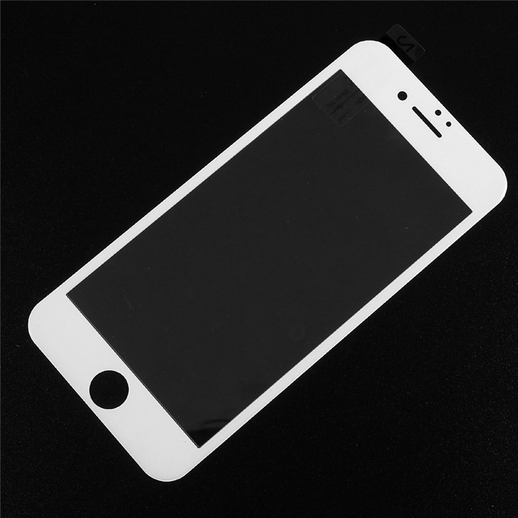 Anti-blue-ray Full Coverage Carbon Fiber Arc Edge Tempered Glass Screen Protector for iPhone 7 - White-2