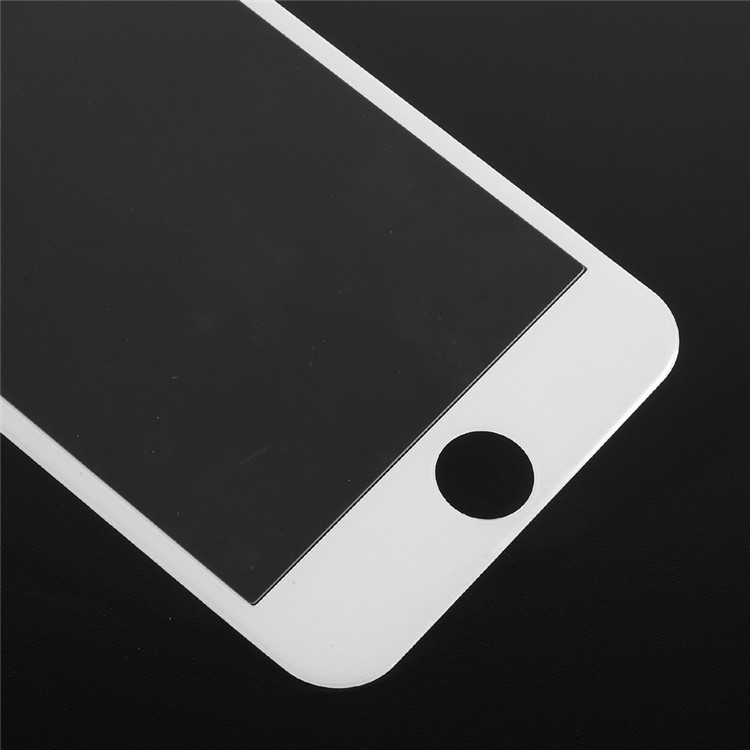 Anti-blue-ray Full Coverage Carbon Fiber Arc Edge Tempered Glass Screen Protector for iPhone 7 - White-4