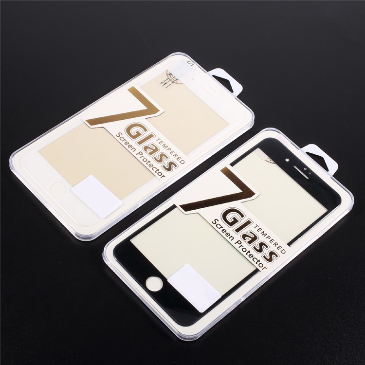 Full Coverage Carbon Fiber Edge Anti-blue-ray Tempered Glass Screen Protector for iPhone 7 Plus - Black-6