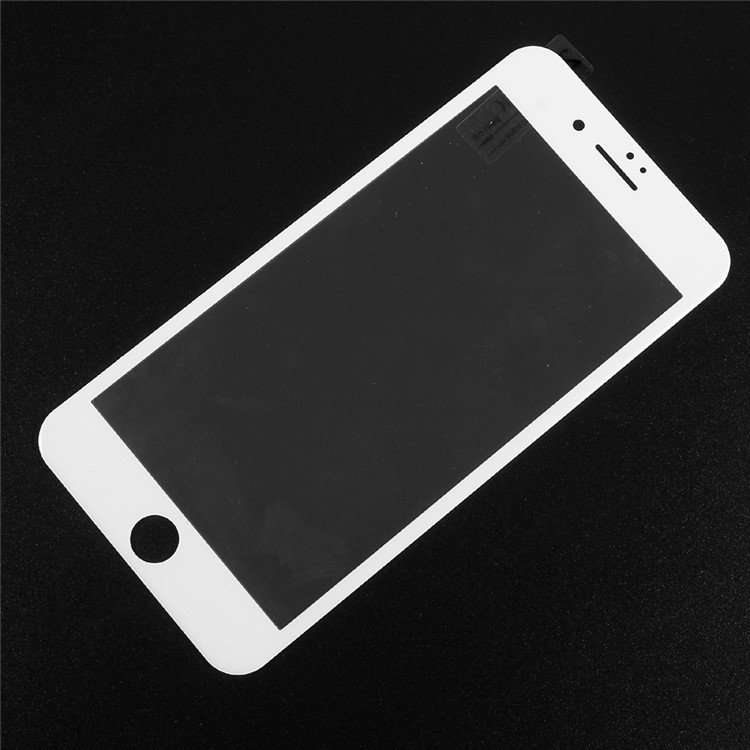 Anti-blue-ray Full Coverage Carbon Fiber Arc Edge Tempered Glass Screen Protector for iPhone 7 Plus - White-1
