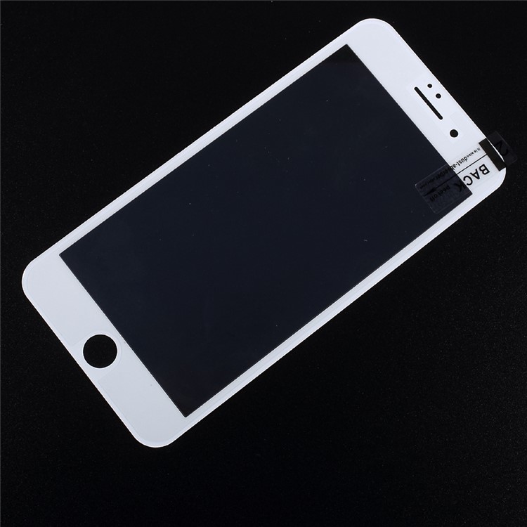 Anti-blue-ray Full Coverage Carbon Fiber Arc Edge Tempered Glass Screen Protector for iPhone 7 Plus - White-2