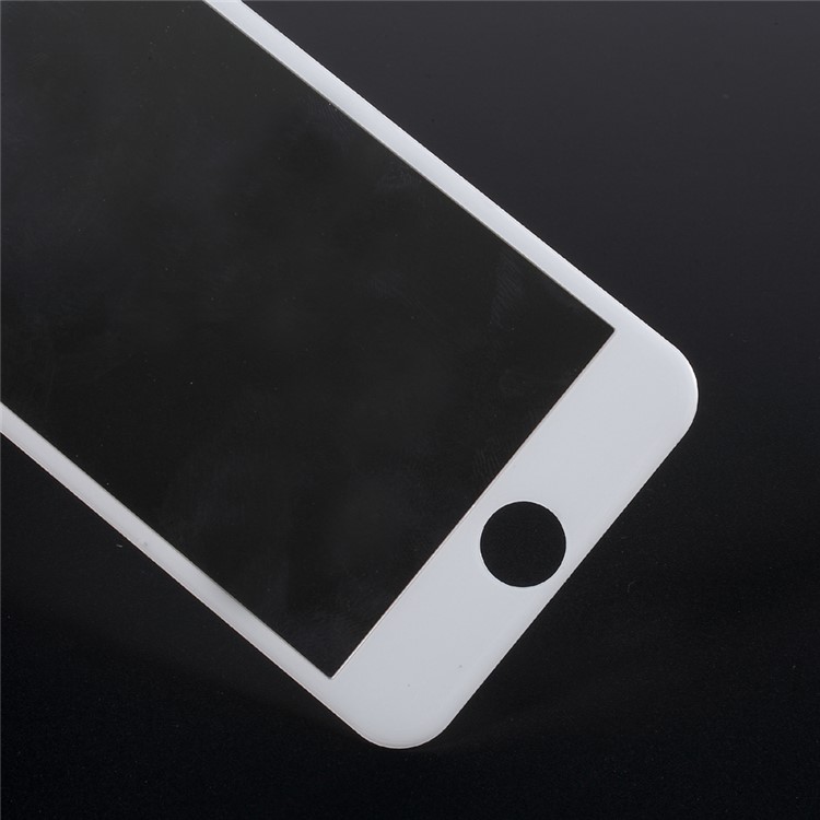 Carbon Fiber Edge Full Coverage Tempered Glass Shield Film para iPhone 6s / 6 - branco-4