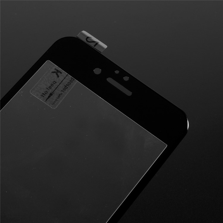 Soft Edge Carbon Fiber Full Coverage Tempered Glass Shield Screeen Protector for iPhone 6s / 6 - Black-3