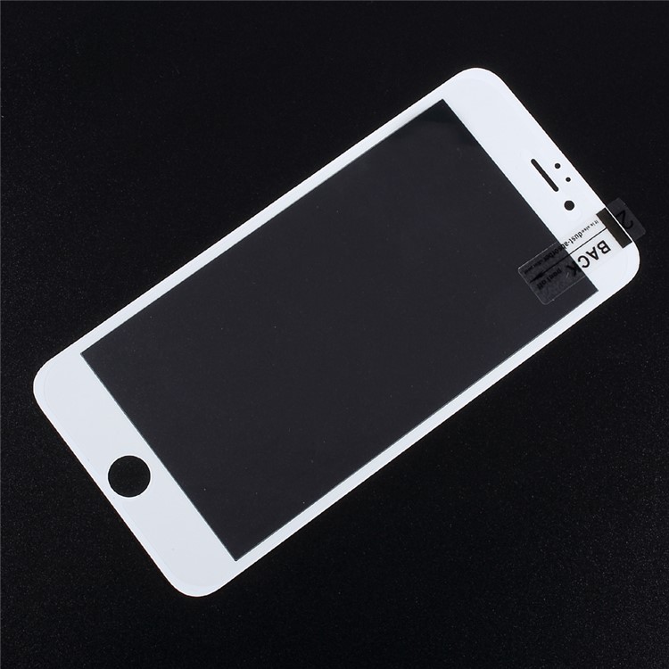 Soft Edge Carbon Fiber Full Coverage Tempered Glass Screen Protector for iPhone 6s Plus / 6 Plus - White-2