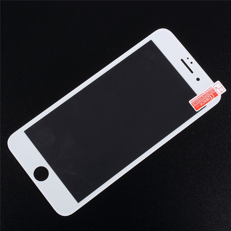 Full Screen Coverage Carbon Fiber Soft Arc Edge Tempered Glass Screen Protector for iPhone 7 Plus - White-2