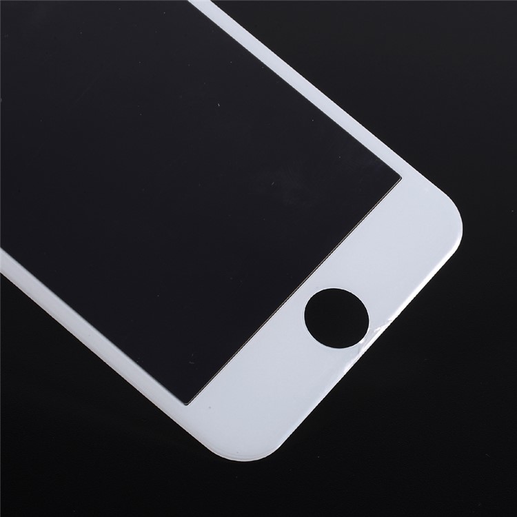 Full Size Arc Soft Carbon Fiber Edge Tempered Glass Screen Protector for iPhone 7 - White-4