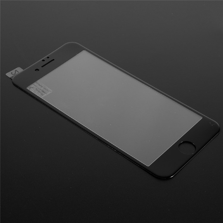 Full Screen Coverage Carbon Fiber Soft Arc Edge Tempered Glass Screen Protector for iPhone 7 - Black-2