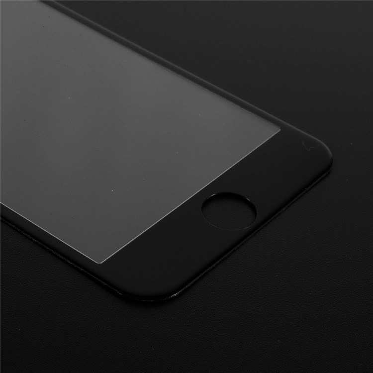 Full Screen Coverage Carbon Fiber Soft Arc Edge Tempered Glass Screen Protector for iPhone 7 - Black-3