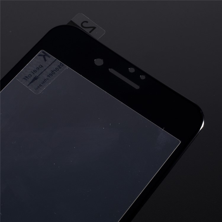 Full Screen Coverage Carbon Fiber Soft Arc Edge Tempered Glass Screen Protector for iPhone 7 - Black-4