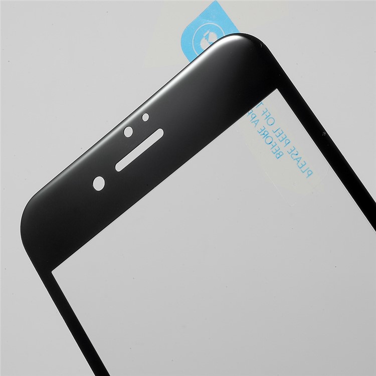 FSHANG 0.2mm Ultra-thin Soft Edge 3D Full Size Tempered Glass Screen Protector for iPhone 7 - Jet Black-5