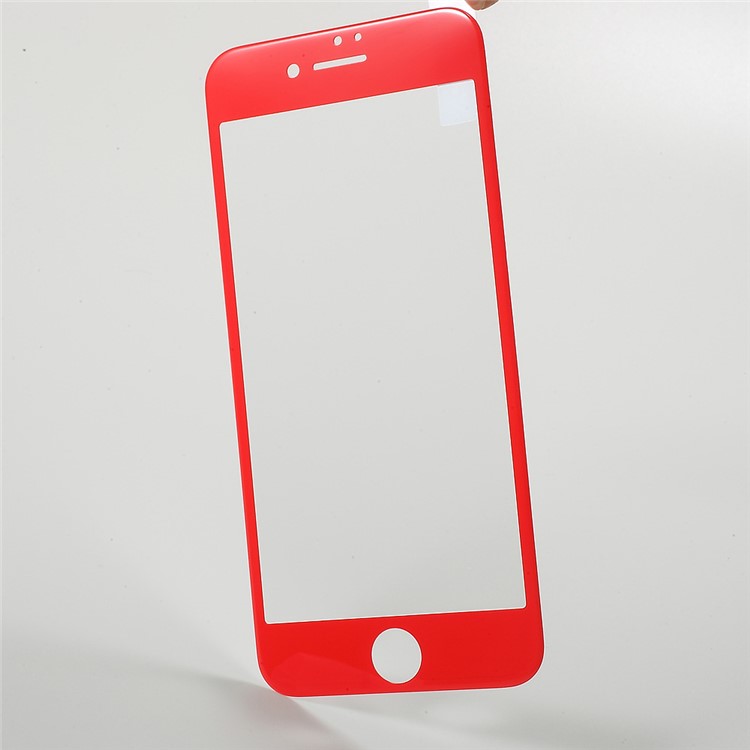 FSHANG for iPhone 7 0.2mm Ultra-thin Soft Edge 3D Full Size Tempered Glass Screen Guard Film - Red-3