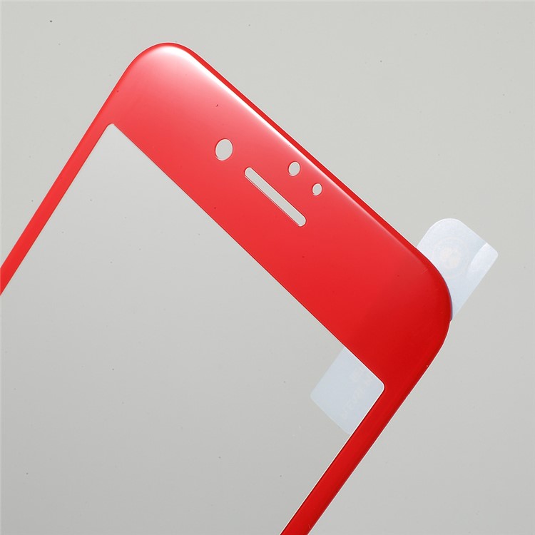 FSHANG for iPhone 7 0.2mm Ultra-thin Soft Edge 3D Full Size Tempered Glass Screen Guard Film - Red-4