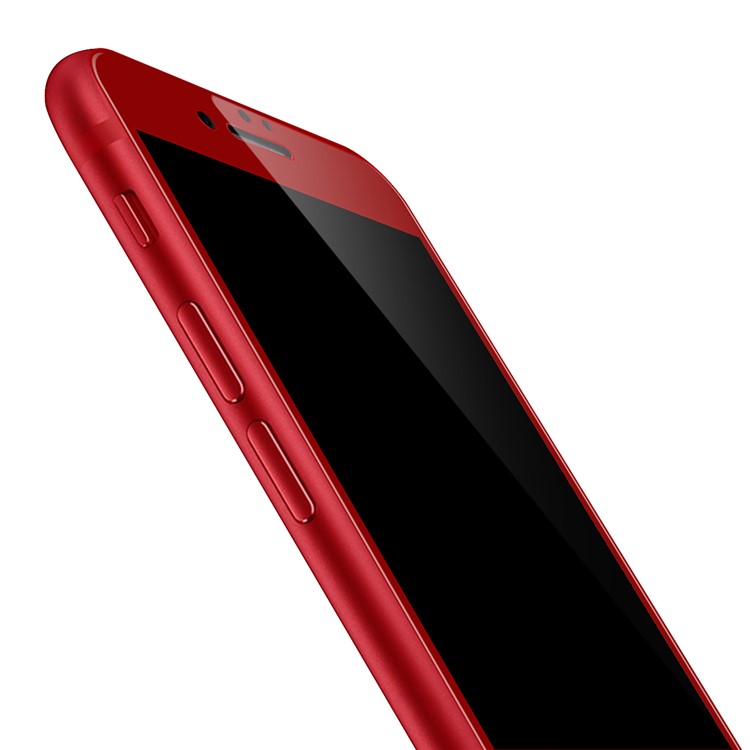 WUW-G08 4D Arc Edge Anti-fingerprint Ultra Clear Tempered Glass Protector Film for iPhone 7 - Red-3