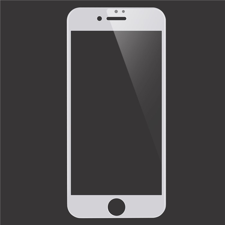 WUW-G08 4D Ultra Clear Arc Edge Anti-fingerprint Tempered Glass Protector Film for iPhone 7 - White-1