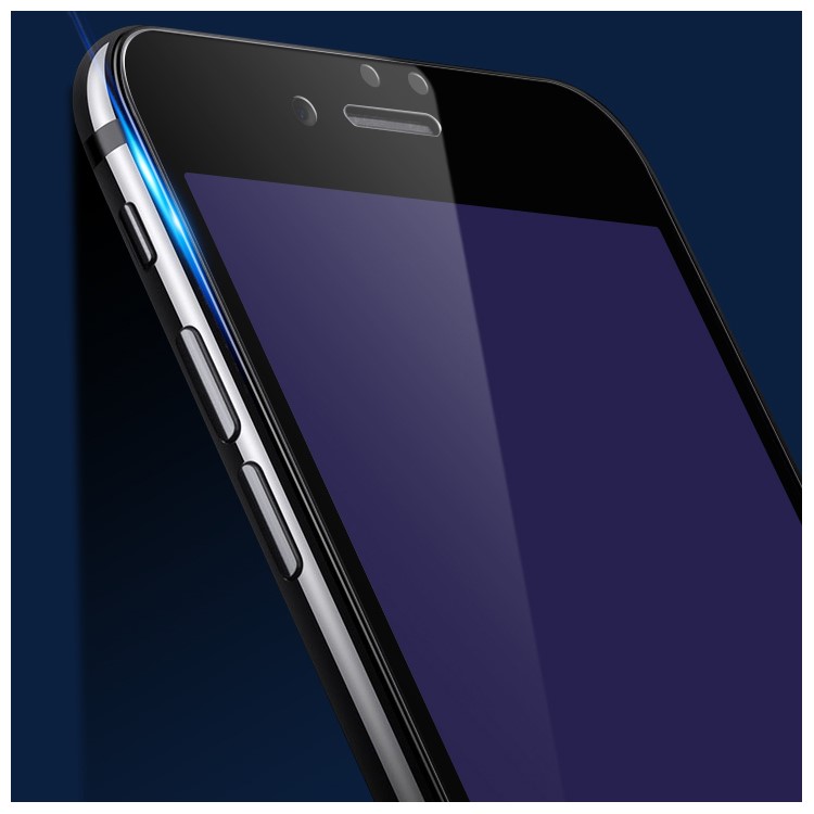 WUW G06 for iPhone 7 2.5D Soft Arc Edge Anti-blue-ray Tempered Glass Protector Film - Black-2