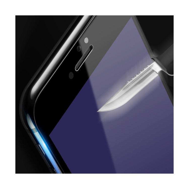 WUW G06 for iPhone 7 2.5D Soft Arc Edge Anti-blue-ray Tempered Glass Protector Film - Black-7