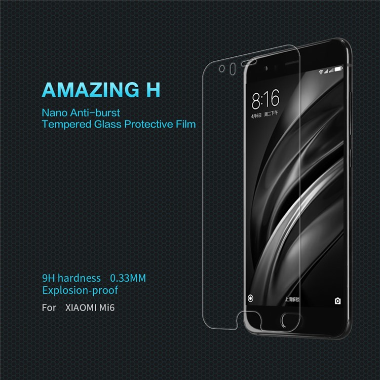 NILLKIN Amazing H Tempered Glass Screen Protector Guard for Xiaomi Mi 6 (Anti-explosion)-1