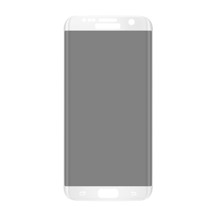 ANGIBABE 0.3mm 3D Curved Full Size Silk Print Anti-peep Tempered Glass Protector for Samsung Galaxy S7 Edge G935 - White-2