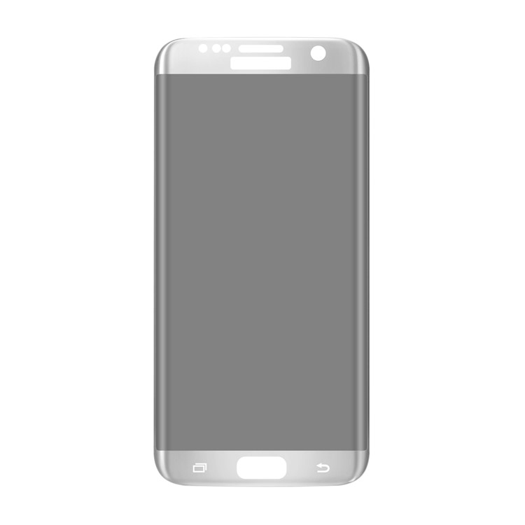 For Samsung Galaxy S7 Edge G935 ANGIBABE Silk Print 3D Curved Full Size 0.3mm Anti-peep Tempered Glass Protector - Silver-2