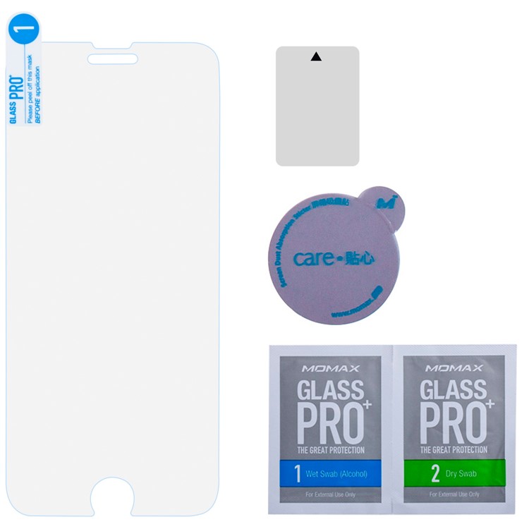 MOMAX para iPhone 8/7 4.7 polegadas Pro + Nanometer Curved Tempered Glass Screen Protector 0.3mm-8