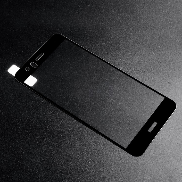 For Huawei P10 Lite ANGIBABE 0.3mm Silk Print Mobile Tempered Glass Protector - Black-1