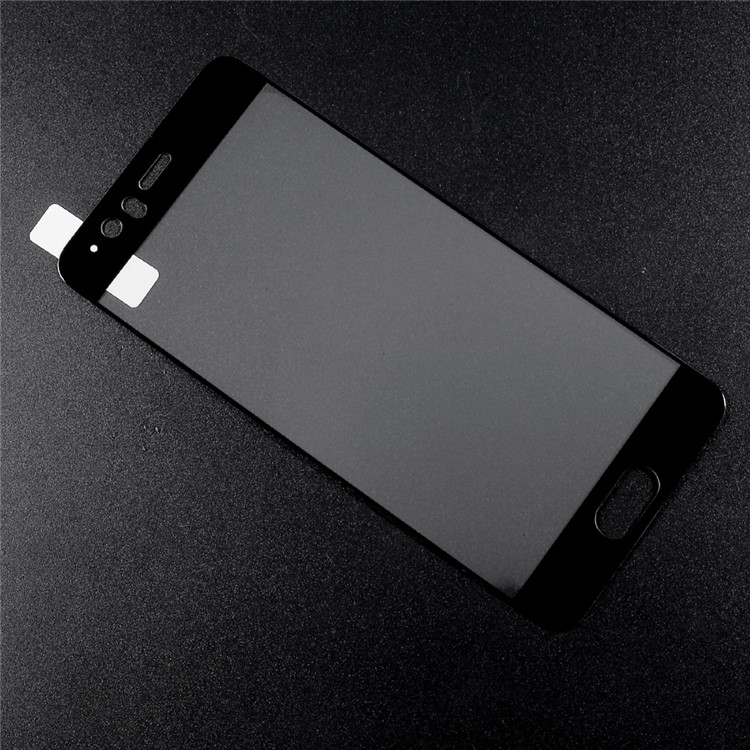 ANGIBABE 0.3mm Silk Printing Tempered Glass Screen Film for Huawei P10 - Black-1