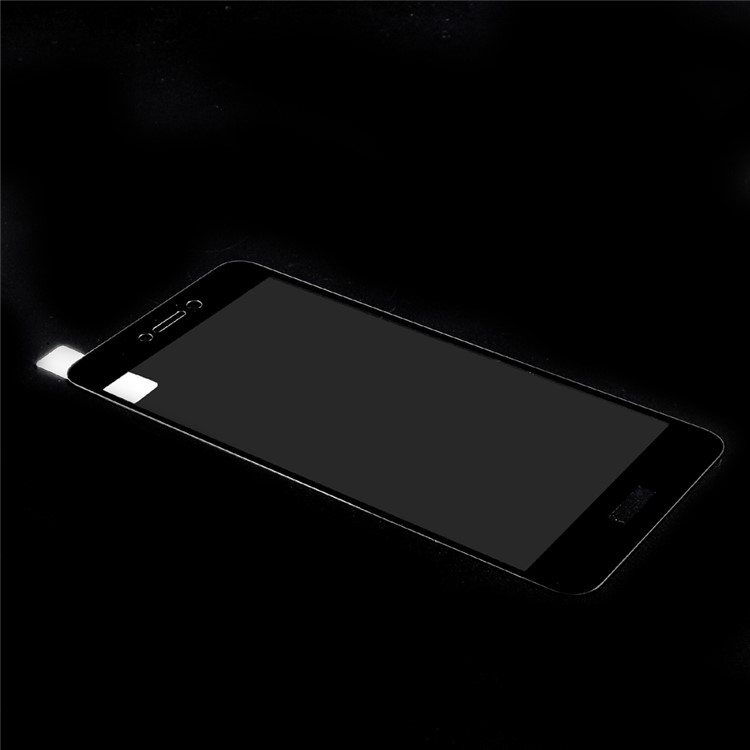 ANGIBABE Silk Print Tempered Glass Screen Shield Film 0.3mm for Huawei P8 Lite (2017) - Black-2
