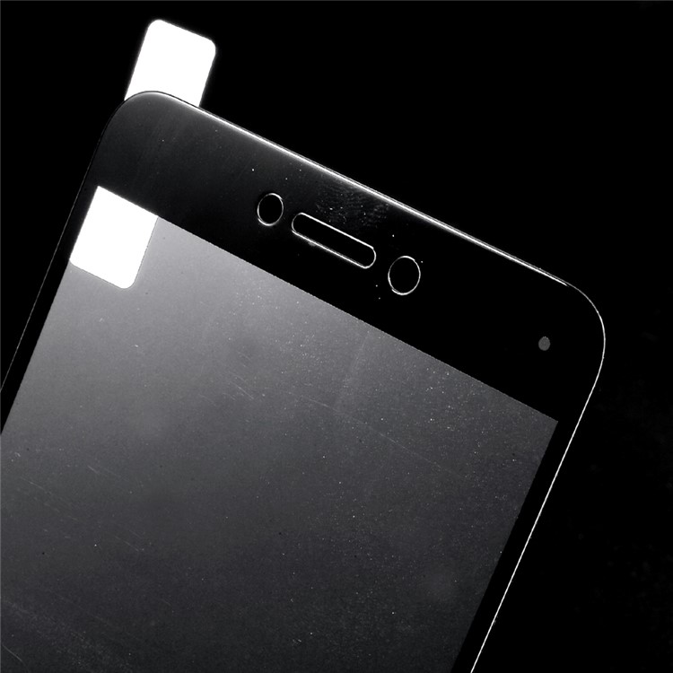 ANGIBABE Silk Print Tempered Glass Screen Shield Film 0.3mm for Huawei P8 Lite (2017) - Black-4