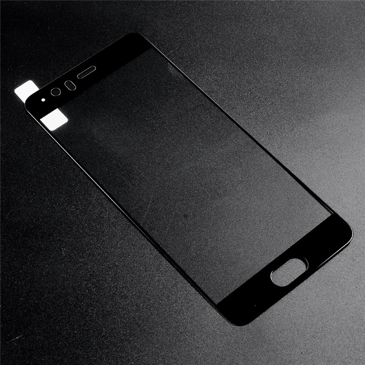 ANGIBABE Anti-explosion Silk Print Tempered Glass Screen Protection Film for Huawei P10 Plus (0.3mm) - Black-1