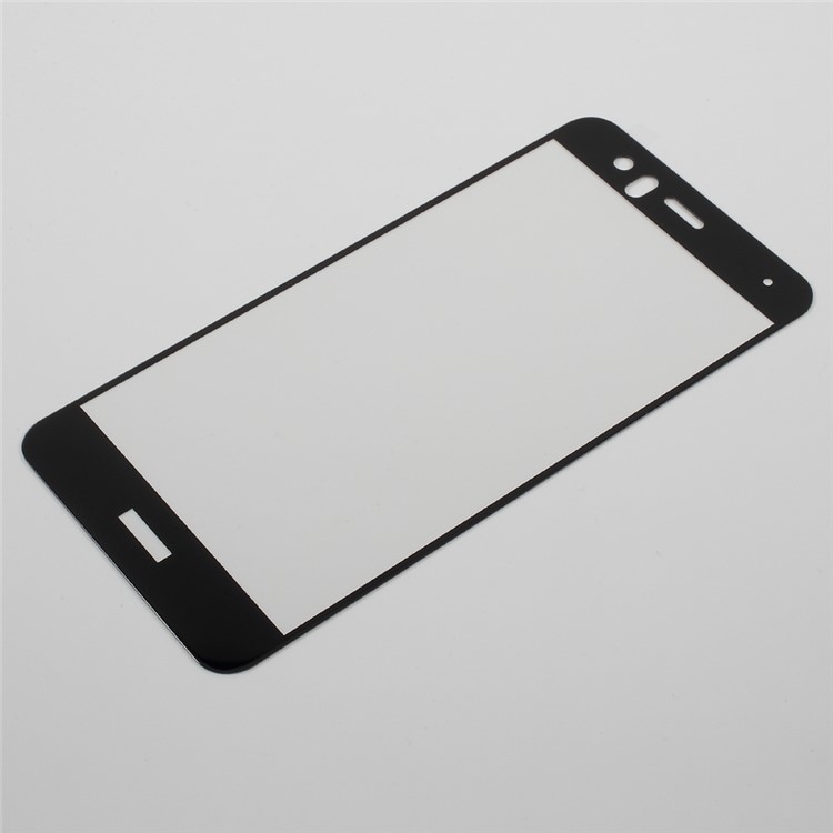 For Huawei P10 Lite Silk Printing Tempered Glass Screen Guard Film (Crocodile Texture Package) - Black-1