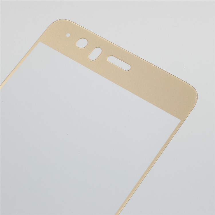 For Huawei P10 Lite Silk Print Tempered Glass Protector Film (Crocodile Texture Package) - Gold-3