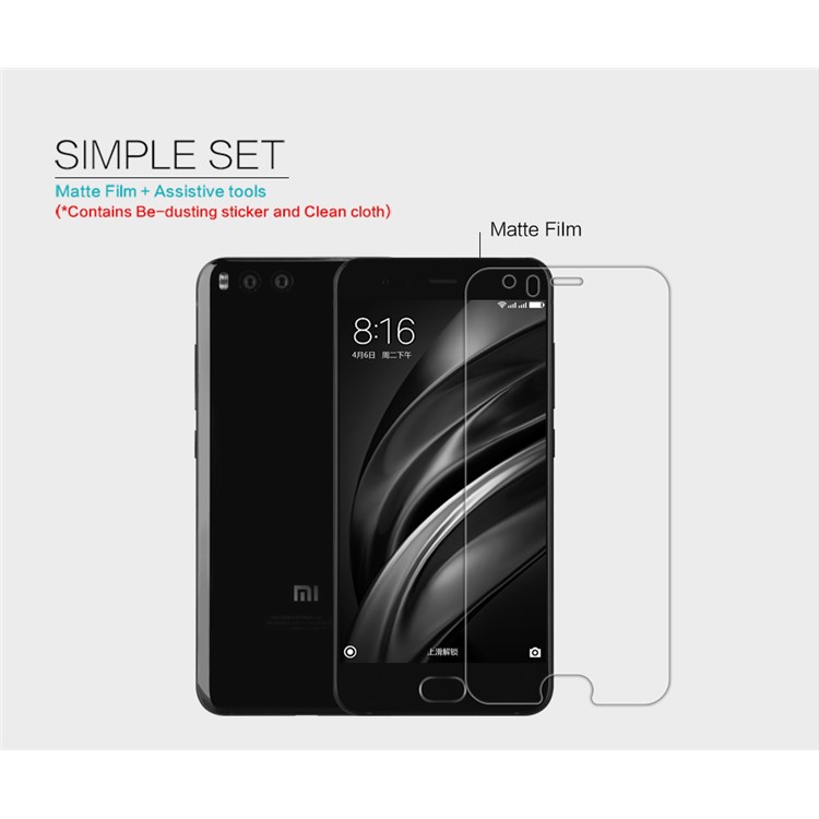 NILLKIN for Xiaomi Mi 6 Anti-scratch Matte LCD Screen Protector Guard Film-5