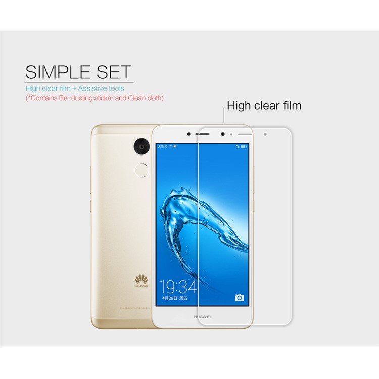 NILLKIN for Huawei Y7 Prime / Enjoy 7 Plus Anti-fingerprint HD Clear LCD Screen Protector Film-5