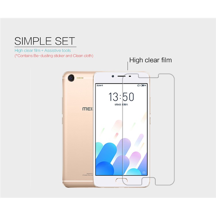 NILLKIN for Meizu E2 Anti-fingerprint HD Clear LCD Screen Protector Mobile Film-5