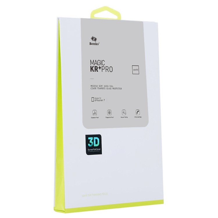 BENKS Magic KR+ Pro 3D Matte Tempered Glass Full Screen Protection Film for iPhone 7 4.7 inch - White-6
