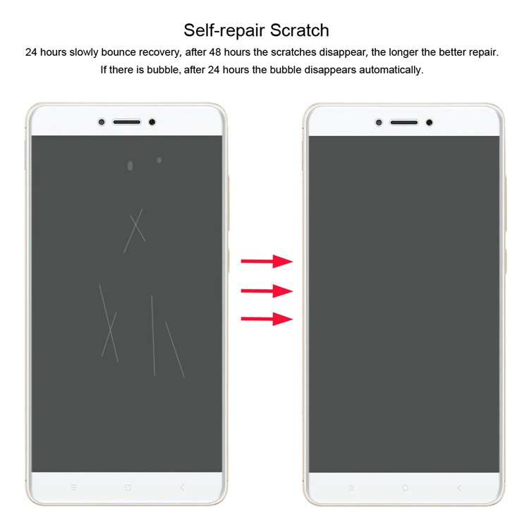 HAT PRINCE 0.1mm Full Coverage Screen Protector Film for Xiaomi Redmi Note 4X-9
