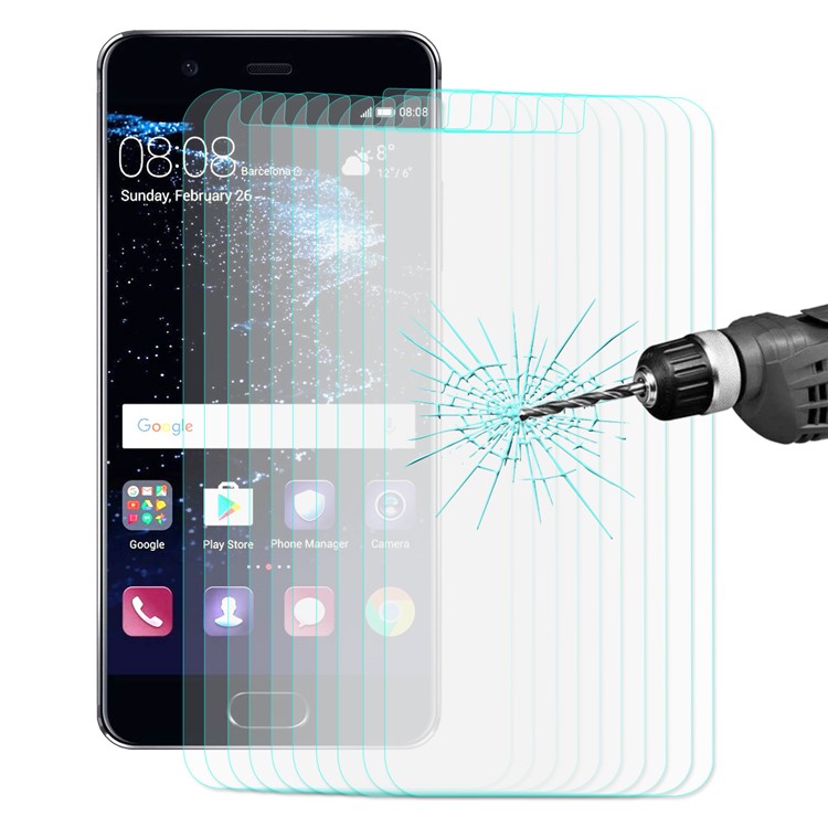 10Pcs HAT PRINCE for Huawei P10 Lite Tempered Glass Screen Protector 0.26mm 9H 2.5D Arc Edge-1