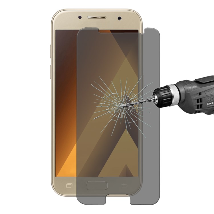 HAT PRINCE for Samsung Galaxy A3 (2017) 2.5D Anti-Peep Tempered Glass Screen Protector 0.26mm 9H Arc Edge-1