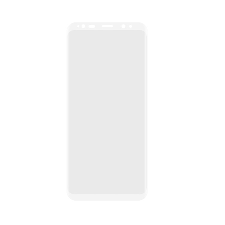 ANGIBABE Soft PET Full Coverage Plated Curved Screen Protector Film (0.1mm) for Samsung Galaxy S8 G950 - White-2