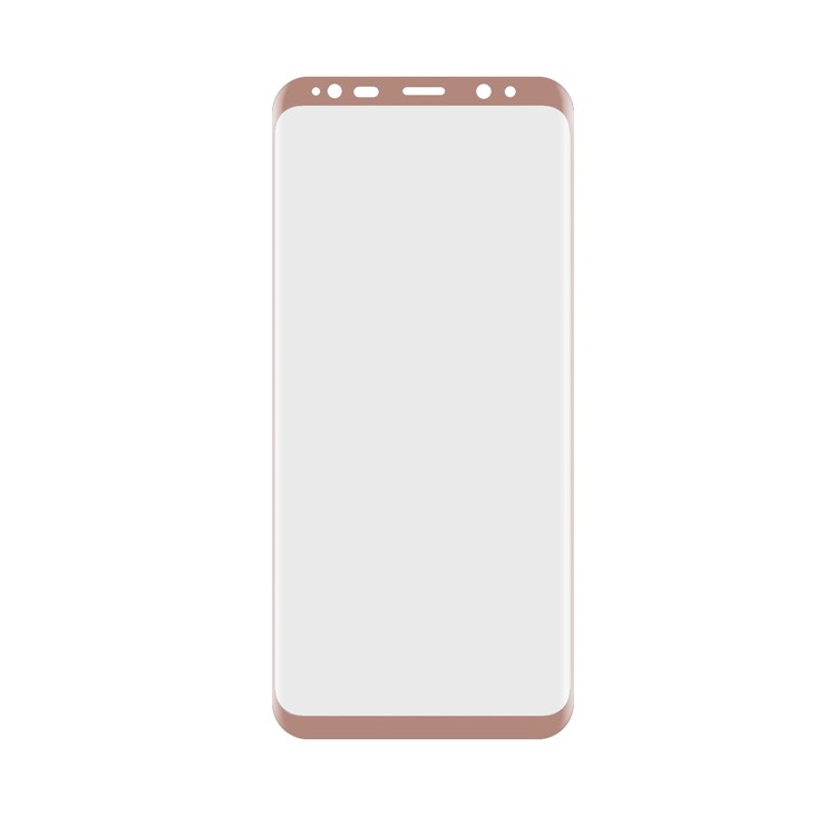 ANGIBABE 0.1mm Soft PET Full Coverage Plated Curved Screen Protector Film for Samsung Galaxy S8 G950 - Rose Gold-2