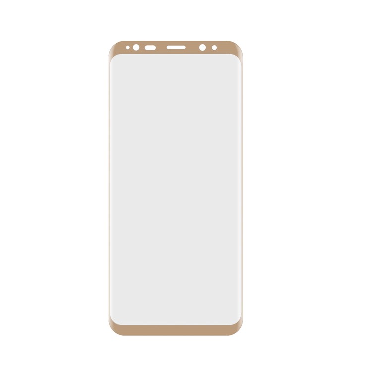 ANGIBABE Full Coverage Plated 0.1mm Soft PET Curved Screen Protector Film for Samsung Galaxy S8 G950 - Gold-2